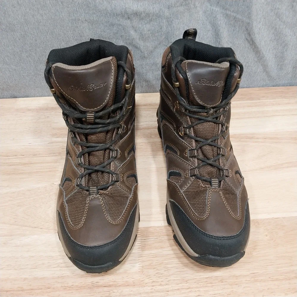 Eddie Bauer Mens Fairmont Waterproof Hiking Boots 10.5M Brown